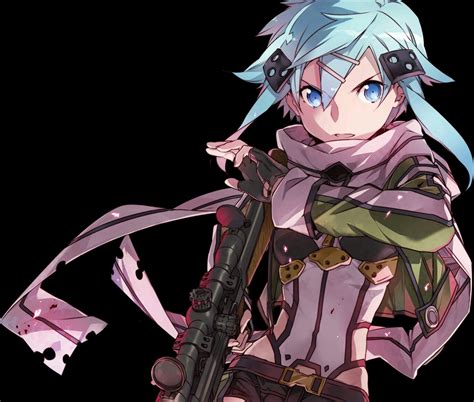 Perfect screen background display for desktop, iphone, pc, laptop, computer, android phone, smartphone, imac, macbook, tablet, mobile device. Wallpaper : Sword Art Online, Sinon Sword Art Online ...