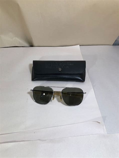 Vintage Randolph Engineering Usa 5 1 2 Aviator Sunglasses Hgu 4 P Military Ebay Sunglasses