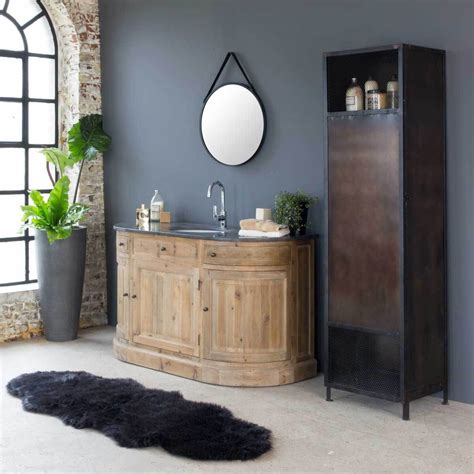 Gifi meuble cuisine charmant frais 23 beau meuble wc gifi. Meuble salle de bain bois massif arrondi 1 vasque, 3 portes, 2 tiroirs - Made In Meubles