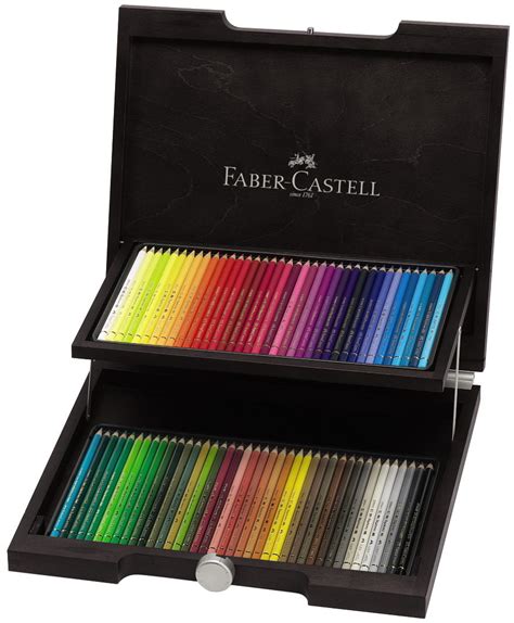 Polychromos Kredki Zestaw 72 Kolorów Kaseta Drewniana Faber Castell