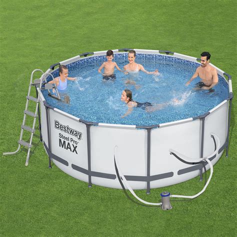 Bestway Steel Frame Above Ground Swimming Pool Ft M Sand Hot Sex Picture