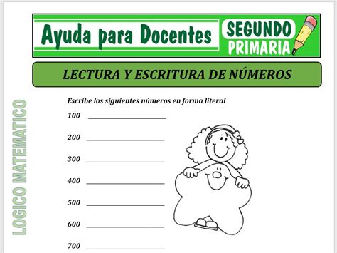 Fichas De Lectura Y Escritura De N Meros Para Segundo De Primaria