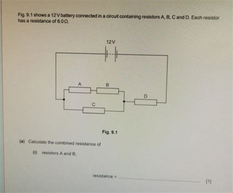 Solved Fig Shows A V Battery Connected In A Circuit Chegg