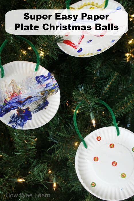 A Simple Paper Plate Christmas Craft For Kids How Wee Learn