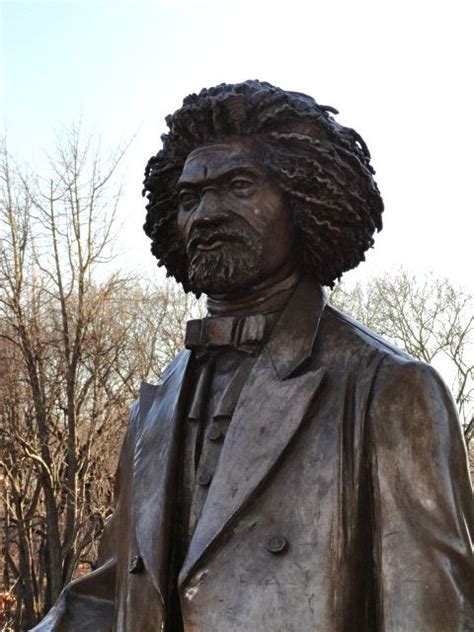 Frederick Douglass Statue At West 110th Street Between Central Park