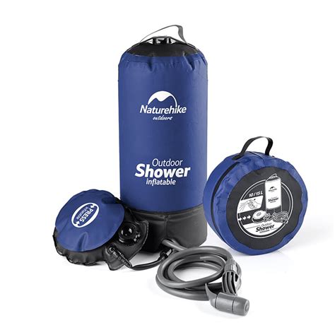 Naturehike 11l Pvc Outdoor Inflatable Shower Pressure Shower Water Bag