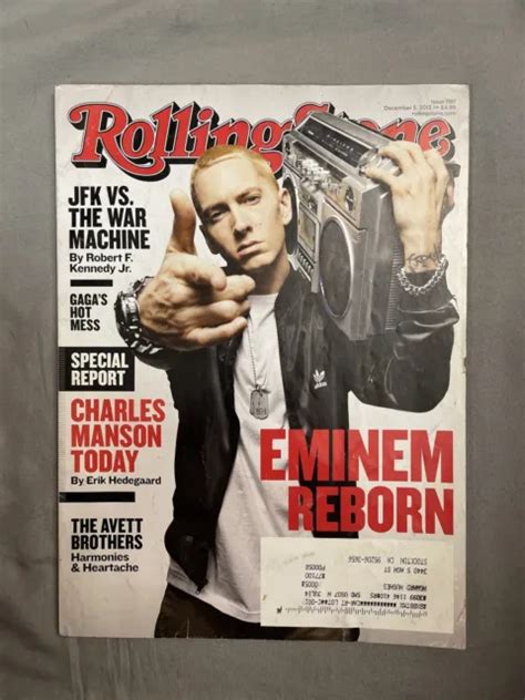 Rolling Stone Magazine 1197 Dec 5 2013 Eminem Cover Wcharles Manson