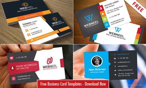 40 Professional Free Business Card Templates With Source In Free