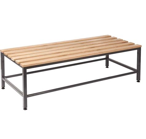 Oak Double Depth Slatted Bench Seat 1500W x 600D| 3D Storage Systems