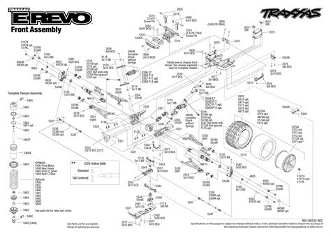 E Revo 56036 1 Front Assembly Exploded View Traxxas