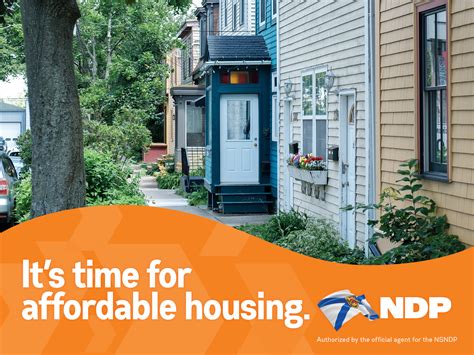 NDP will build new affordable housing so families are able to afford a
