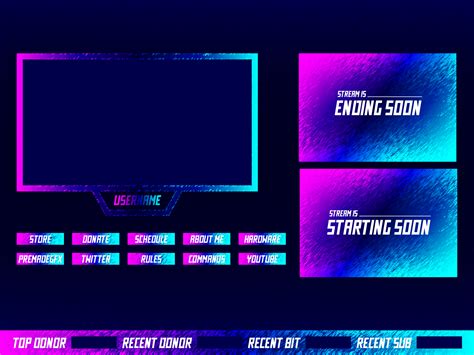 Neon Twitch Overlay Free Download By Xamldesigner On Dribbble