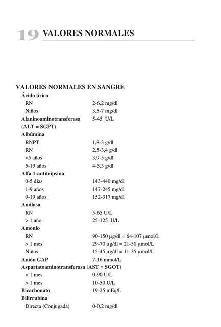 Valores Normales De Laboratorio En Pediatria Segun La Oms Images And