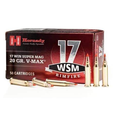 Hornady Rimfire Ammunition 17 Wsm Winchester Super Magnum 20 Grain