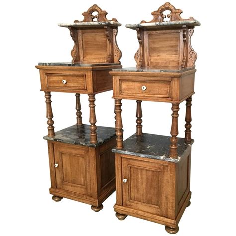 Visit cymax.com for all of your office furniture needs. Antique, Tall and High Top Solid Oak Bedside Cabinets with ...