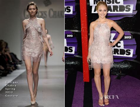 AnnaSophia Robb In Georges Chakra Couture 2013 CMT Music Awards Red