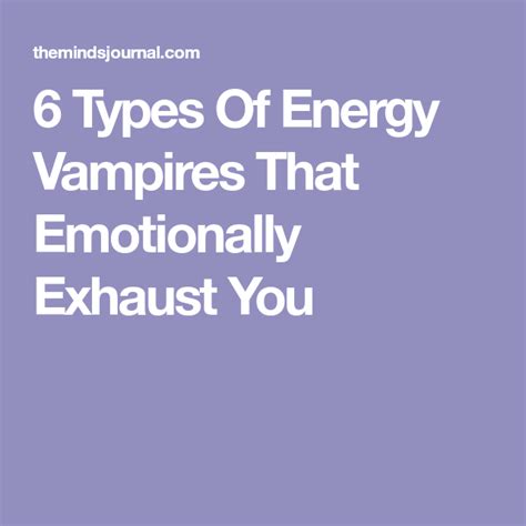 6 Types Of Energy Vampires And Ways To Cope With Them Energy Vampires