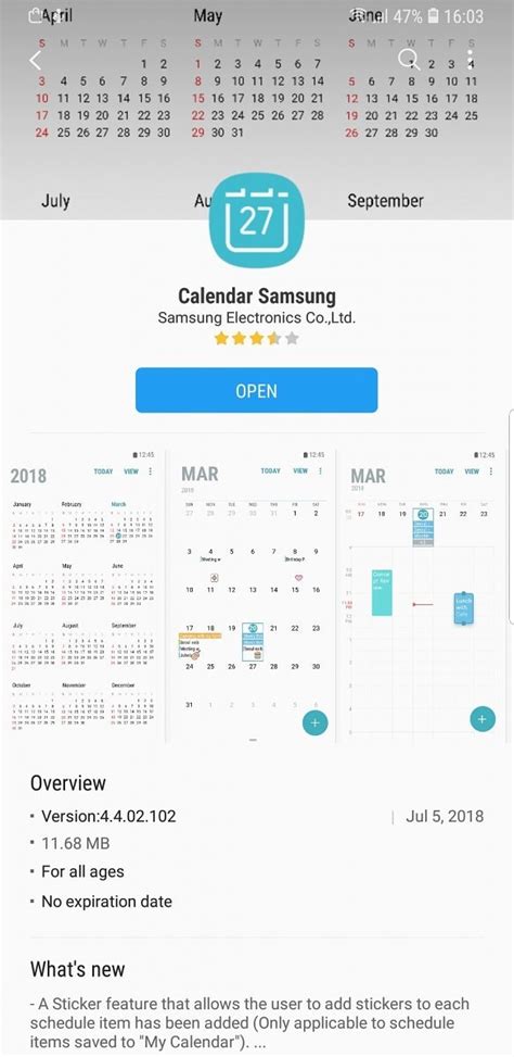 Anche Galaxy S8 E Note 8 Ottengono Gli Sticker Nel Calendario Foto