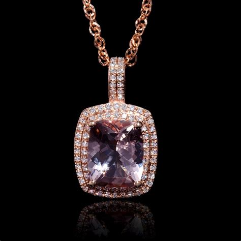 A wide variety of morganite necklace options are available to you, such as silver, gold, and alloy. .45ct Diamond and Morganite 14k Rose Gold Pendant Necklace