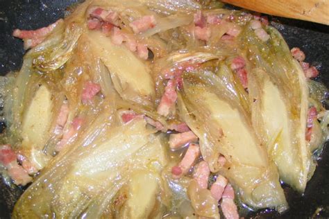 Les recettes de lardons du blog couscous et puddings : Recette Endives aux lardons