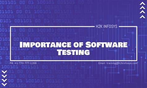 Importance Of Software Testing H2kinfosys Blog