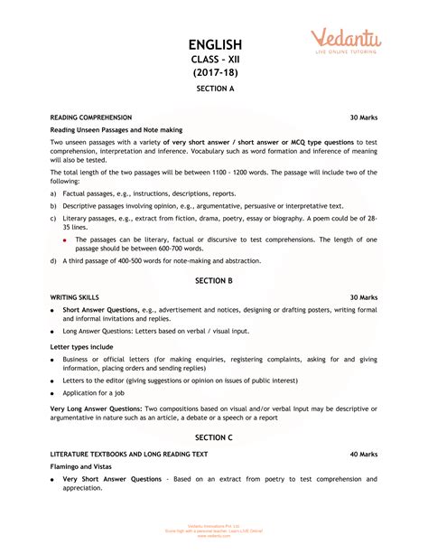 Cbse new syllabus for class 2nd subjects wise download our website form of pdf format, with exams just around the corner, all the cbse class 2 students would cbse new syllabus class 2 for all important subjects like english, environmental studies, hindi, and mathematics is available here. CBSE Syllabus for Class 12 English Core 2018-2019 Board Exam