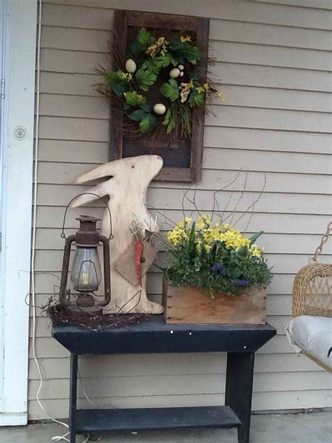 80 Beautiful Spring Front Porch And Patio Decor Ideas Easter Front