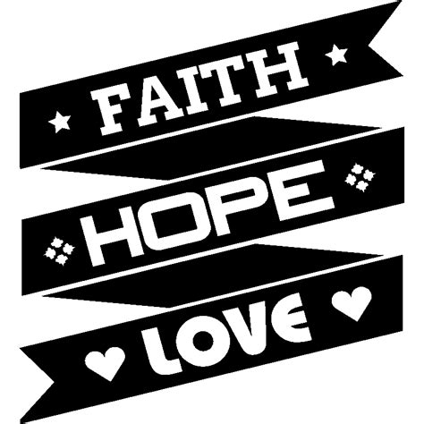 Sticker Faith Hope Love Pas Cher Stickers Design Discount Stickers