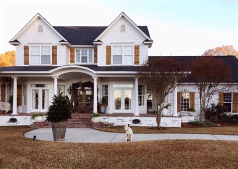 Made of western red cedar, these exterior wood louvered shutters offer super duty performance and style. Pin by Amanda Schneider on HOME in 2019 | Home, House ...