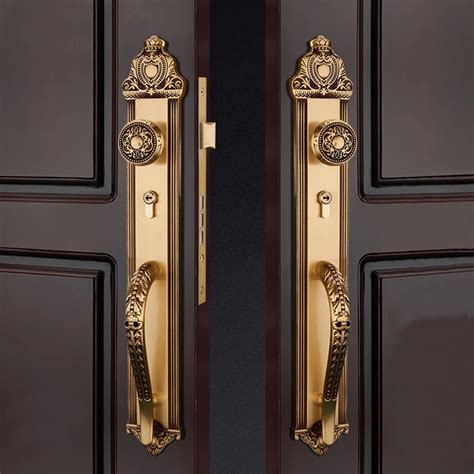 Beautiful-European-Design-Gold-Brass-Front-Main-Double-Door-Lock-with-A