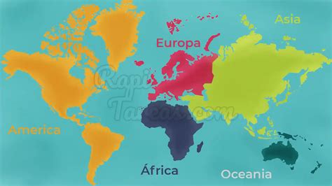 ¿cuáles Son Los 5 Continentes Que Existen En El Mundo