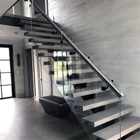 Interior glass railing is a stylish modern railing solution for your home. Top 70 Best Stair Railing Ideas - Indoor Staircase Designs