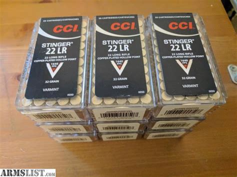 Armslist For Sale 500 Rounds Cci Stinger 22 Lr