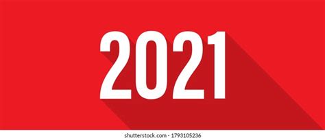 2021 Banner Poster Vector Isolated Background Stock Vector Royalty