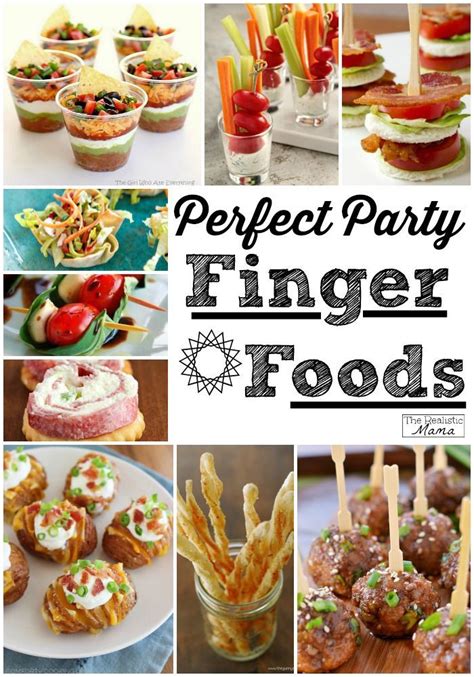 30 graduation party food ideas · 1. 15 Party Finger Foods - The Realistic Mama | Party finger ...