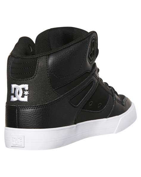 Dc Shoes Mens Pure High Top Wc Black White Surfstitch
