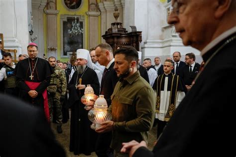Ukraine Poland Leaders Jointly Mark Wwii Massacres That Strained Ties