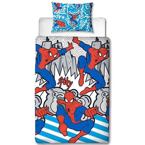 5 out of 5 stars. SPIDERMAN POPART BEDROOM RANGE - CURTAINS, DUVET COVER SET ...