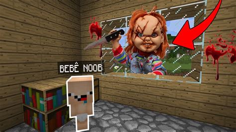 Noob Vs Minecraft BebÊ Noob Encontrou O Chucky Youtube
