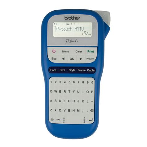 Brother P Touch Pth110 Durable Label Printer Blue White Elive Nz