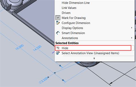 Easy Way To Hide Show Solidworks Dimensions At Part Level Goengineer