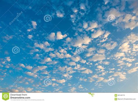Clouds On Blue Sky Stock Photo Image Of Atmosphere Weather 60140170