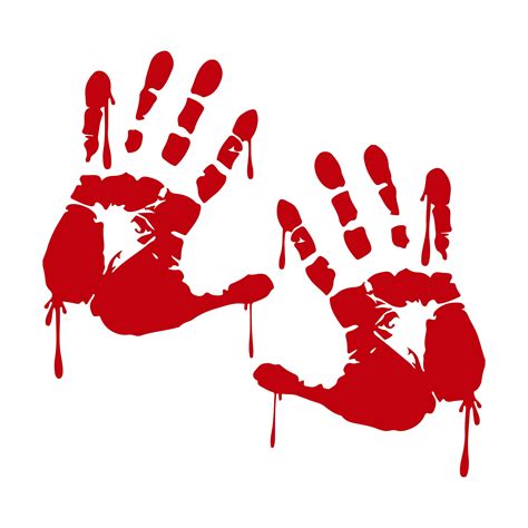 Hand Print Vector Bloody Hand Svg Blood Hand Svg Blood Dirty Hand Svg