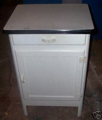 Except there is a middle drawer which is metal and a deep bottom drawer which is also metal. Vintage Kitchen Cabinet- Painted Enamel Top-Hoosier ...