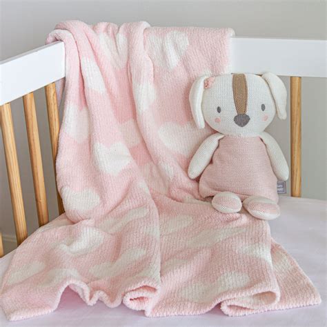 Pink Baby Blanket Chenille Baby Blanket Living Textiles Co