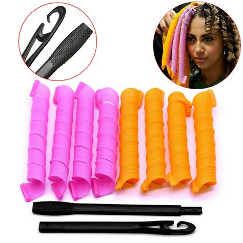 40pcs Magic Hair Curlers 50cm Curl Formers Spiral Ringlets Leverage