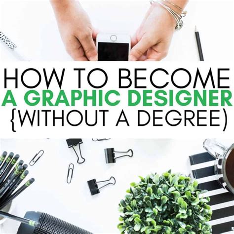 How To Become A Graphic Designer {Without A Degree} | Online graphic