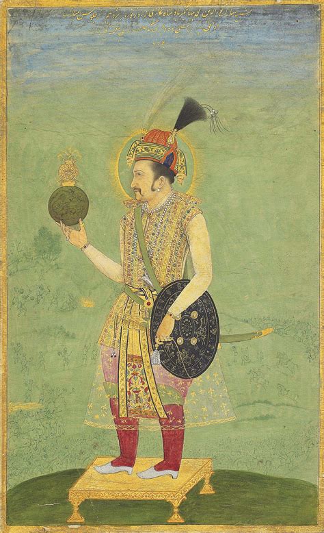 A VICTORIOUS ALLEGORICAL PORTRAIT OF THE EMPEROR JAHANGIR | MUGHAL