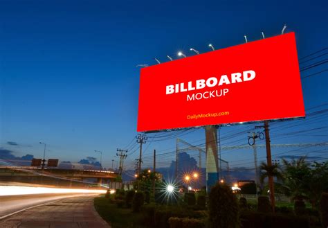 billboard mockup  psd  daily mockup