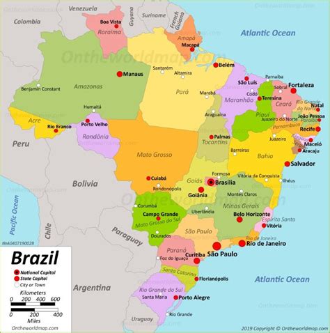 Brazil On The Map Map Of Zip Codes